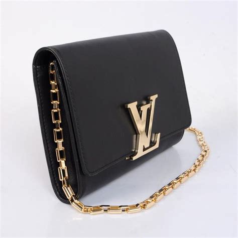 louis vuitton black chain bag|louis vuitton evening bag.